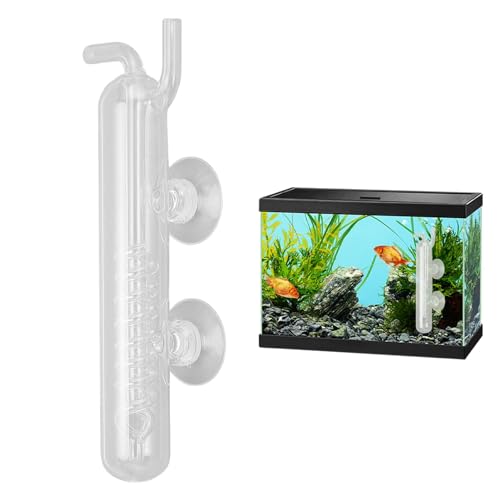 Aquarium-Blasenzähler – CO2-Blasen-Kohlendioxid- -Messgerät – hochtransparentes Kristallglas für Externe Fische CO2-Messgerät Blase -Werkzeuge von zwxqe
