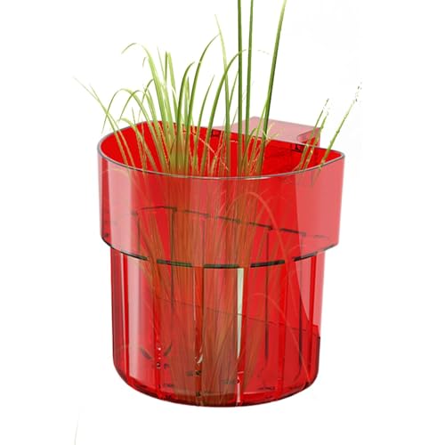 Aquarium-Pflanzenhalterkorb, Wasserpflanzgefäß mit Haken, Wasserkraut-Topfbehälter, Aquarium-Dekoration für Unterwasser-Grün, 8,9 x 5,9 x 8,9 cm von zwxqe