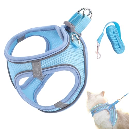 Ausbruchssicheres Katzengeschirr - Verstellbares Katzengeschirr Für Spaziergänge | Haustierzubehör Für Kleine Mittelgroße Große Tiere Reisen Rucksack Outdoor Wandern Ausbruchssicheres Katzengeschirr - Verstellbares Katzengeschirr Für Spaziergänge | Haustierzubehör Für Kleine Mittelgroße Große Tiere Reisen Rucksack Outdoor Wandern von zwxqe