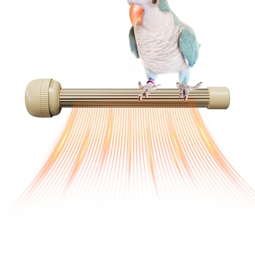 Bird Heater - Indoor Heated Perch Stand for Parakeets with Anti-Bite Design, Cozy Warming Supply for Night Comfort, Safe Pet Accessory for Conures, Canaries, African Greys, Aviaries, Balconies, von zwxqe