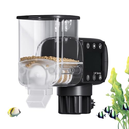 Fish Automatic Feeder, Battery Powered Smart Aquarium Dispenser, Programmable Digital Timer Feeding Machine for Daily Nutrition Control, Outdoor Tank Travel Use Fish Automatic Feeder, Battery Powered Smart Aquarium Dispenser, Programmable Digital Timer Feeding Machine for Daily Nutrition Control, Outdoor Tank Travel Use von zwxqe