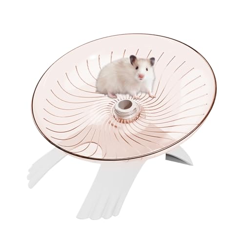 Hamster Exercise Wheel, Silent Running Spinner, 7.09x4.33 Inches Clear Flying Saucer Design, Small Animal Cage Accessory, Exercise Toy for Mice Gerbils Hermit Crabs and Other Pets Hamster Exercise Wheel, Silent Running Spinner, 7.09x4.33 Inches Clear Flying Saucer Design, Small Animal Cage Accessory, Exercise Toy for Mice Gerbils Hermit Crabs and Other Pets von zwxqe
