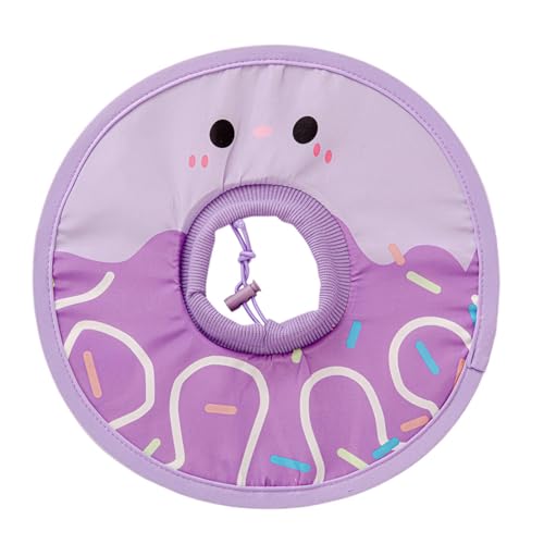 Katzenkegel, faltbares, wasserabweisendes Halsband, bequemes Donut-Design, elisabethanisches Haustierzubehör für kleine Kätzchen, ideal für Erholung und Pflege von zwxqe
