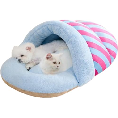 Kleintier-Schlafnest | Plüsch-Haustierbett für den Winter | Isoliertes Katzenhaus Katzen- und Hunde-Nistbett, warmer Katzenschlafbereich, tragbares Haustierbett, dekoratives Katzenhaus, kuschelige Kleintier-Schlafnest | Plüsch-Haustierbett für den Winter | Isoliertes Katzenhaus Katzen- und Hunde-Nistbett, warmer Katzenschlafbereich, tragbares Haustierbett, dekoratives Katzenhaus, kuschelige von zwxqe