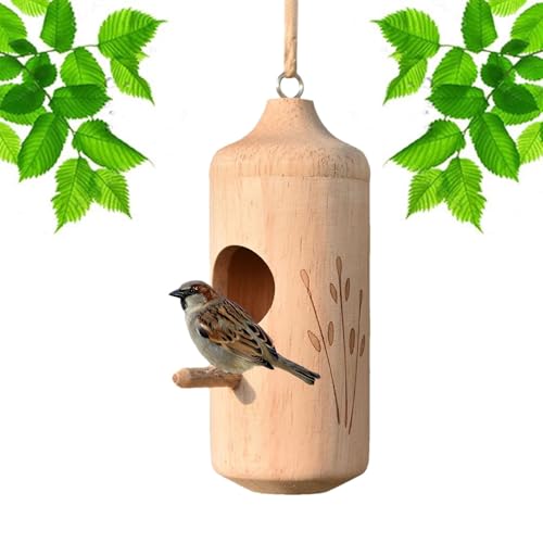 Kolibri-Haus aus, kleines Vogelhaus, Kolibri-Haus, Außenvogelhäuser, Kolibri-Nisthaus, Gartendekoration, Kolibri-Nest, schwingend Kolibri-Haus aus, kleines Vogelhaus, Kolibri-Haus, Außenvogelhäuser, Kolibri-Nisthaus, Gartendekoration, Kolibri-Nest, schwingend von zwxqe
