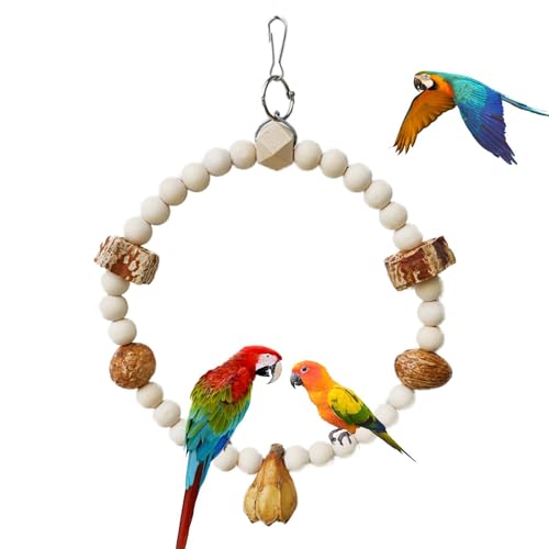 Papageienschaukelspielzeug | Nymphensittich-Holz-Sitzstange, Käfigspielzeug, Vogelschaukel, Trainingsständer, Sitzstange, Papageienspielzeug für kleine Vögel Papageienschaukelspielzeug | Nymphensittich-Holz-Sitzstange, Käfigspielzeug, Vogelschaukel, Trainingsständer, Sitzstange, Papageienspielzeug für kleine Vögel von zwxqe
