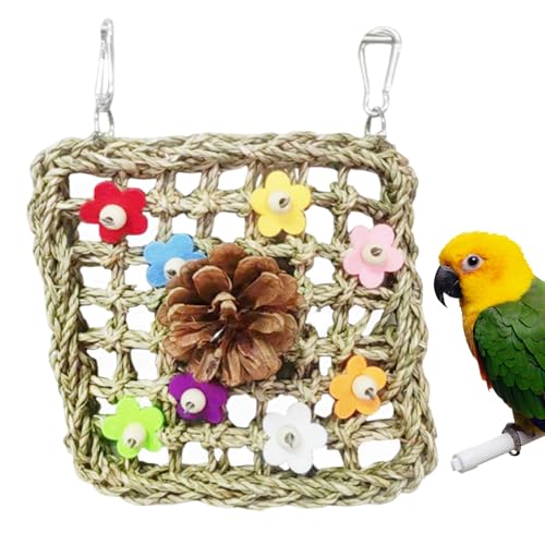 Parakeet Toys for Cages, Natural Colorful Bird Chew Accessories, 9.06x7.09x1.18 inches Small Pet Playground Set Climbing, Standing, and Foraging Training Indoors or Outdoor Use Parakeet Toys for Cages, Natural Colorful Bird Chew Accessories, 9.06x7.09x1.18 inches Small Pet Playground Set Climbing, Standing, and Foraging Training Indoors or Outdoor Use von zwxqe