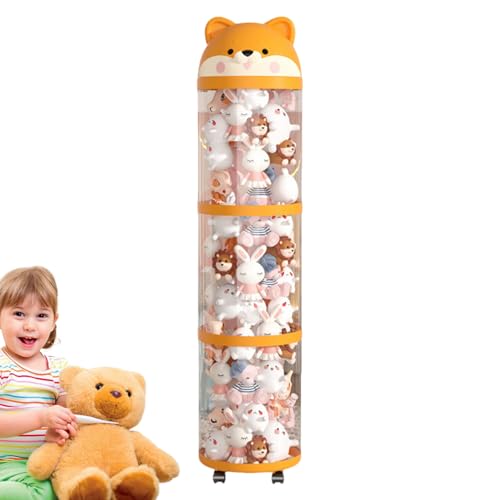 Plüschtier Aufbewahrung,Plüschtier Aufbewahrungskorb - Großraum Behälter Mit Rädern, Klare Röhre Raumdekoration Aufbewahrung Für Wohnzimmer Kinderzimmer Plüschtier Aufbewahrung,Plüschtier Aufbewahrungskorb - Großraum Behälter Mit Rädern, Klare Röhre Raumdekoration Aufbewahrung Für Wohnzimmer Kinderzimmer von zwxqe
