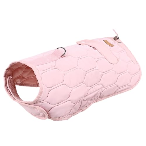 Robuster D-Ring-Hundemantel, Thermomantel für Hunde, kaltes Wetter, Hundejacke für kaltes Wetter, Haustiermantel für Windschutz, winddichter Hunde-Wintermantel, Thermoweste für kleine Hunde von zwxqe