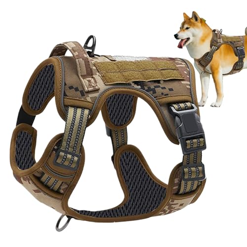 Strapazierfähiges Hundegeschirr, kein Ziehen, Hundegeschirr für Training, verstellbares Halsband für mittelgroße und große Outdoor-Rettungsjagd-Aufgaben, Suche, , Trainer, tägliches Training Strapazierfähiges Hundegeschirr, kein Ziehen, Hundegeschirr für Training, verstellbares Halsband für mittelgroße und große Outdoor-Rettungsjagd-Aufgaben, Suche, , Trainer, tägliches Training von zwxqe