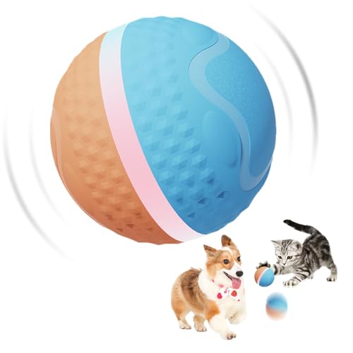 zwxqe Aktiver rollender Ball für Hunde, aktiver Hüpfball für Hunde, Kauspielzeug, intelligenter Haustier-Hundeball, interaktiv für Hinterhof, Park, Garten von zwxqe