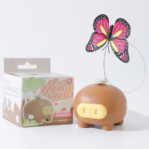zwxqe Automatic Electronic Cat Toy with Butterfly Teaser, Battery Operated Interactive Wand Designed 2.76x2.56x2.56 Inches for Indoor Exercise and Play Supplies All Breeds zwxqe Automatic Electronic Cat Toy with Butterfly Teaser, Battery Operated Interactive Wand Designed 2.76x2.56x2.56 Inches for Indoor Exercise and Play Supplies All Breeds von zwxqe