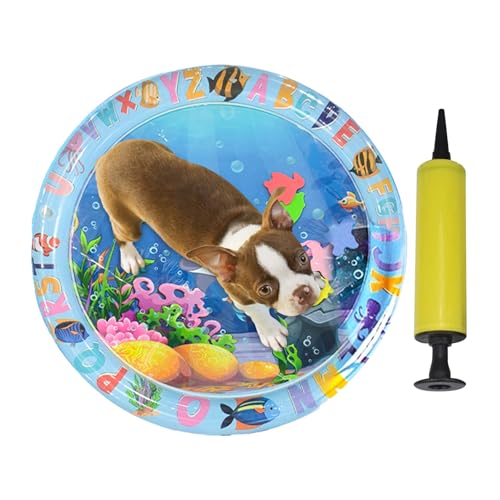 zwxqe Cat Water Mat, Cat Toy with Animal Design, Cooling Artifact, Thickened Inflatable Pad, Water Play for Dogs, 25.59x21.65 Inches Enrichment Activity for Cats and Pets zwxqe Cat Water Mat, Cat Toy with Animal Design, Cooling Artifact, Thickened Inflatable Pad, Water Play for Dogs, 25.59x21.65 Inches Enrichment Activity for Cats and Pets von zwxqe
