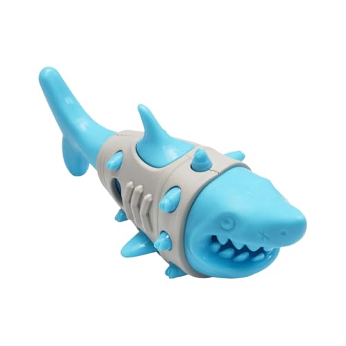 zwxqe Dog Treat Dispenser Plaything, Slow Feeder for Puppies with Bite-Resistant Shark Design, Interactive Chewing Food Toy Backyard Garden Play and Boredom Reduction Activities zwxqe Dog Treat Dispenser Plaything, Slow Feeder for Puppies with Bite-Resistant Shark Design, Interactive Chewing Food Toy Backyard Garden Play and Boredom Reduction Activities von zwxqe