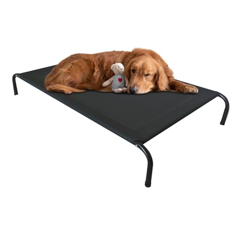 zwxqe Erhöhtes Hundebett, waschbar, erhöhte Haustier-Hängematte, atmungsaktive Netzmatte mit abnehmbarem Rahmen, ideal für Innenbereich, Camping, Reisen, Auto, Terrasse, Komfort für ältere Welpen zwxqe Erhöhtes Hundebett, waschbar, erhöhte Haustier-Hängematte, atmungsaktive Netzmatte mit abnehmbarem Rahmen, ideal für Innenbereich, Camping, Reisen, Auto, Terrasse, Komfort für ältere Welpen von zwxqe