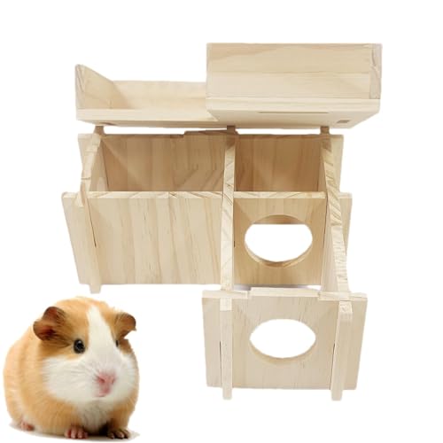 zwxqe Hamsterhaus – Hamsterkäfig aus , Hamsterhütte mit lustiger Kletterleiter, Erkundung des geheimen Peep-Schuppens für Zwergrennmäuse, Mäuse und Kleintiere zwxqe Hamsterhaus – Hamsterkäfig aus , Hamsterhütte mit lustiger Kletterleiter, Erkundung des geheimen Peep-Schuppens für Zwergrennmäuse, Mäuse und Kleintiere von zwxqe