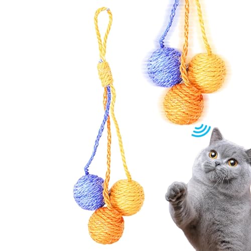 Hangable Cat Scratching Ball, Sisal Cat Scratching Toy, Interactive Cat Ball, Pet Shop Cats Scratching Toy, Multifunctional Relaxing Game for Pet Shop and Cattery Hangable Cat Scratching Ball, Sisal Cat Scratching Toy, Interactive Cat Ball, Pet Shop Cats Scratching Toy, Multifunctional Relaxing Game for Pet Shop and Cattery von zwxqe
