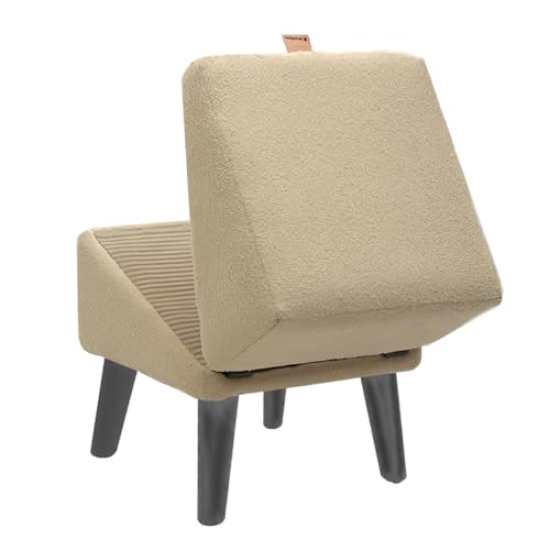 zwxqe Hundetreppe, Haustierrampe, faltbar, verstellbare Holzstufen, rutschfeste weiche Oberflächen, Mobilitätsunterstützung, ideal für Couch, Auto, LKW, Innenbereich, 30 x 30 x 20 cm von zwxqe