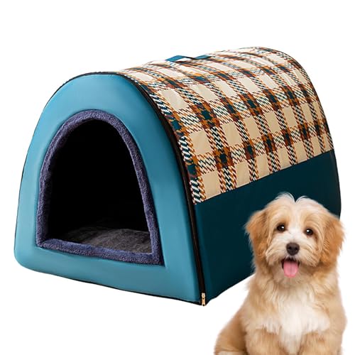 zwxqe Indoor Hundehütte | Weiches Hundehüttenbett | Faltbare Hundehütte, Warmes Hundehöhlenbett, Hochelastische Hundematte, Gemütliches Haustiersofa, Welpenschlafnest, Kleine Hundehütte, Katzennest zwxqe Indoor Hundehütte | Weiches Hundehüttenbett | Faltbare Hundehütte, Warmes Hundehöhlenbett, Hochelastische Hundematte, Gemütliches Haustiersofa, Welpenschlafnest, Kleine Hundehütte, Katzennest von zwxqe