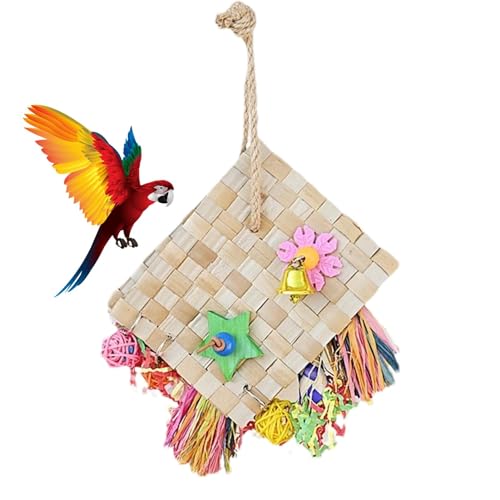 Kauspielzeug für Papageien, Kauspielzeug für Papageien, multifunktional, für Papageien, Futtersuche, natürliche Palmwedel, Hänge, Papageien-Vogelkäfig-Zubehör für Zähneknirschen Kauspielzeug für Papageien, Kauspielzeug für Papageien, multifunktional, für Papageien, Futtersuche, natürliche Palmwedel, Hänge, Papageien-Vogelkäfig-Zubehör für Zähneknirschen von zwxqe