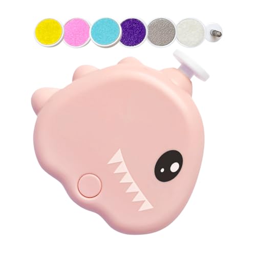 zwxqe Pet Nail Grinder, 3 Modes Adjustable 40db Dinosaur Shape Electric Nail Grinder, Low Noise Cordless Gentle Grooming Tool for Puppy, Kitten, Home Grooming von zwxqe