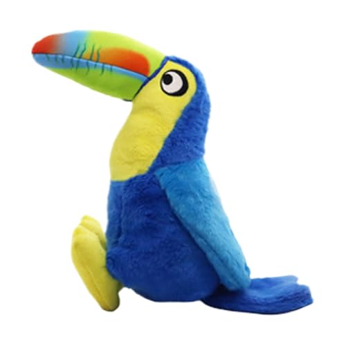 zwxqe Toucan Hundespielzeug, Quietschendes Hundespielzeug, -Hundespielzeug, interaktives Hunde-Kauspielzeug, buntes Hundespielzeug, niedliches interaktives Spielzeug, lustiges Spielzeug, von zwxqe
