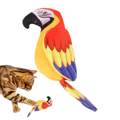 zwxqe Zwitschern Vogel Katzenspielzeug, Plüsch Papagei Katzenspielzeug, Interaktives Katzenkauspielzeug, Kätzchen Beißspielzeug, Thanksgiving Katzenspielzeug, Weiches Plüsch Vogel Spielzeug, zwxqe Zwitschern Vogel Katzenspielzeug, Plüsch Papagei Katzenspielzeug, Interaktives Katzenkauspielzeug, Kätzchen Beißspielzeug, Thanksgiving Katzenspielzeug, Weiches Plüsch Vogel Spielzeug, von zwxqe